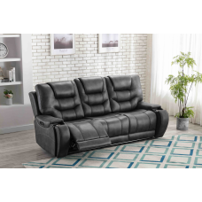 Mustang Power Reclining Sofa - Dark Grey